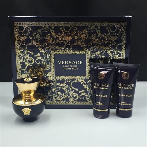 versace dylan blue womens gift set|Versace blue pour femme gift set.